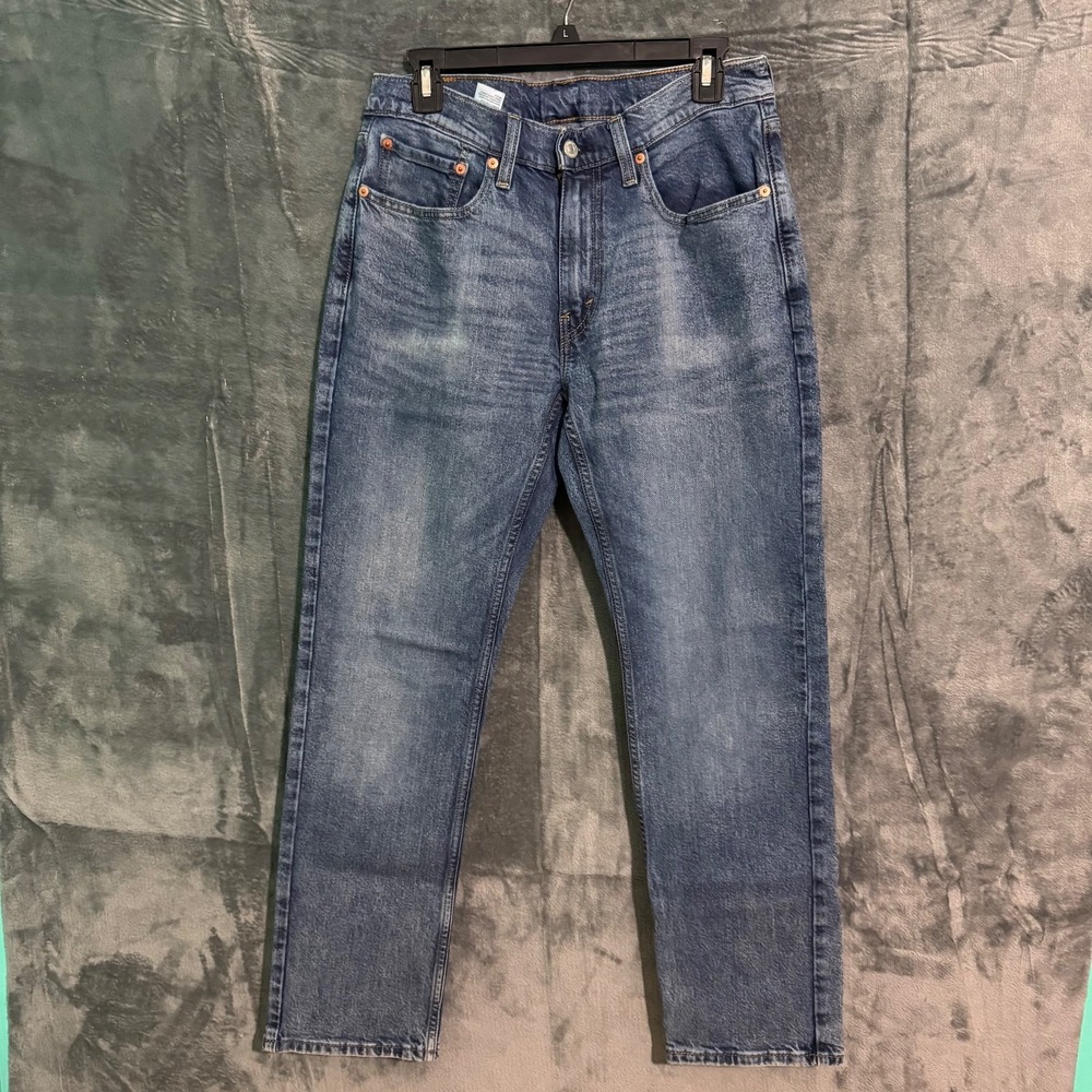 Levis 514 Jeans Mens 31 X 30 Blue Denim Pants Straight Fit Biker Grunge